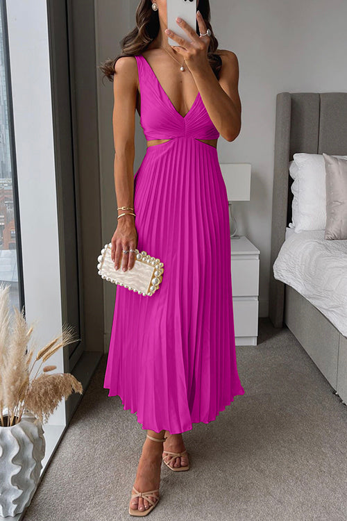 Alanis | Elegant Deep V-neckline Dress