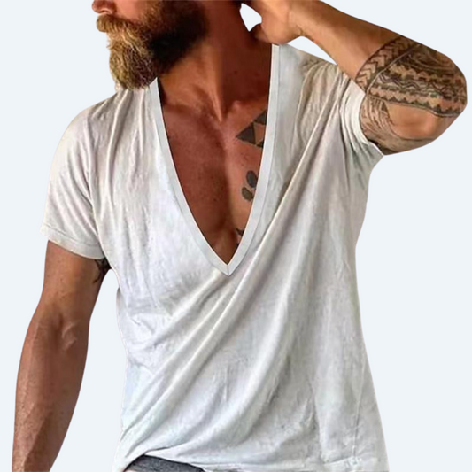 TRAPPER'S - V NECK SHORT SLEEVE SHIRT