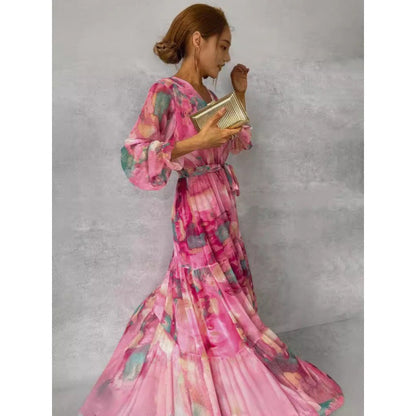 Shania | Romantic Multi-layered Maxi Dress