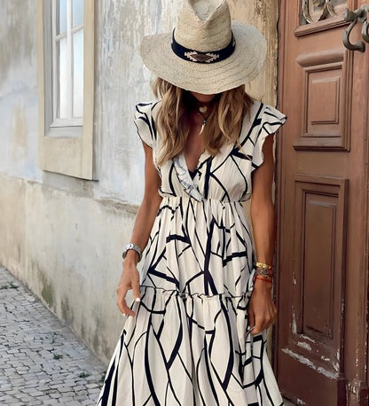 Missi | Elegant Maxi Dress with Ruffled Sleeve