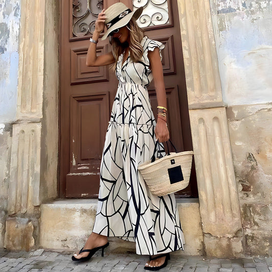 Missi | Elegant Maxi Dress with Ruffled Sleeve